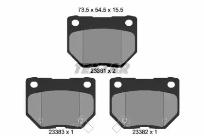 Комплект тормозных колодок, дисковый тормоз TEXTAR купить