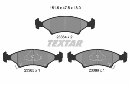 Комплект тормозных колодок, дисковый тормоз TEXTAR купить