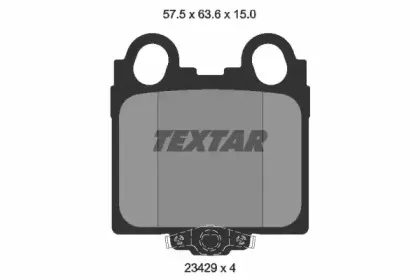 Комплект тормозных колодок, дисковый тормоз TEXTAR купить