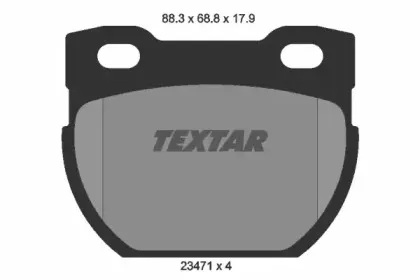 Комплект тормозных колодок, дисковый тормоз TEXTAR купить