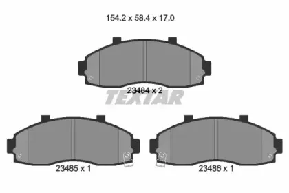 Комплект тормозных колодок, дисковый тормоз TEXTAR купить