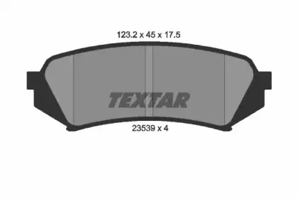 2353902 TEXTAR Гальмівні колодки до дисків TEXTAR купить