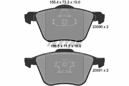 Комплект тормозных колодок, дисковый тормоз TEXTAR купить