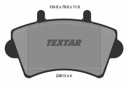 Комплект тормозных колодок, дисковый тормоз TEXTAR купить