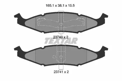 Комплект тормозных колодок, дисковый тормоз TEXTAR купить