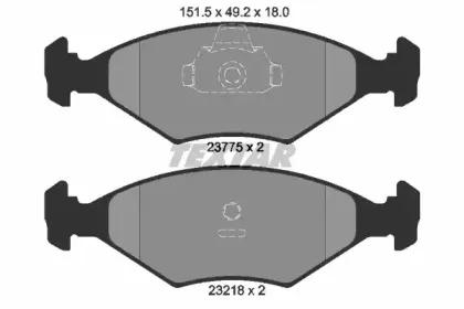 Комплект тормозных колодок, дисковый тормоз TEXTAR купить