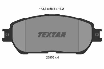 Комплект тормозных колодок, дисковый тормоз TEXTAR купить