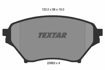Комплект тормозных колодок, дисковый тормоз TEXTAR купить