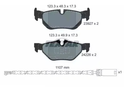 Комплект тормозных колодок, дисковый тормоз TEXTAR купить