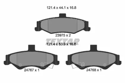 Комплект тормозных колодок, дисковый тормоз TEXTAR купить