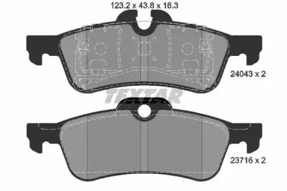 Комплект тормозных колодок, дисковый тормоз TEXTAR купить