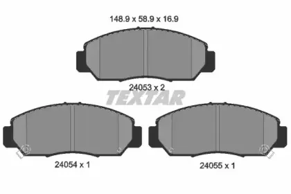 Комплект тормозных колодок, дисковый тормоз TEXTAR купить