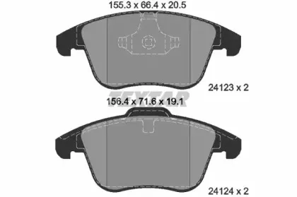 2412301 TEXTAR Гальмівні колодки до дисків TEXTAR купить