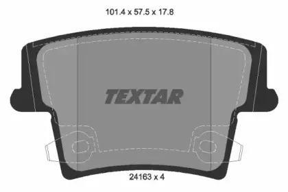 Комплект тормозных колодок, дисковый тормоз TEXTAR купить