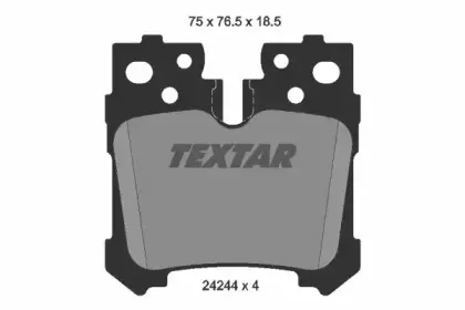 Комплект тормозных колодок, дисковый тормоз TEXTAR купить