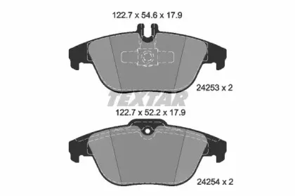 Комплект тормозных колодок, дисковый тормоз TEXTAR купить