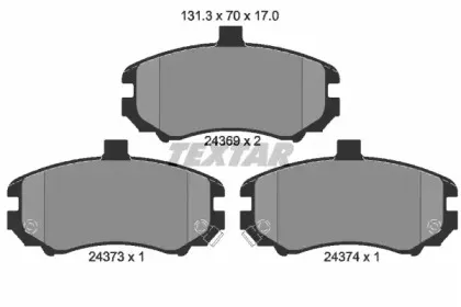 Комплект тормозных колодок, дисковый тормоз TEXTAR купить