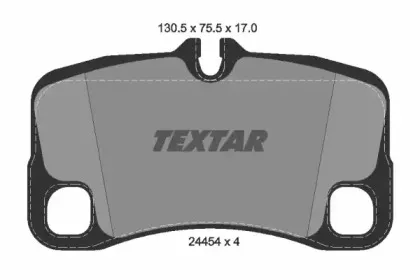 Комплект тормозных колодок, дисковый тормоз TEXTAR купить