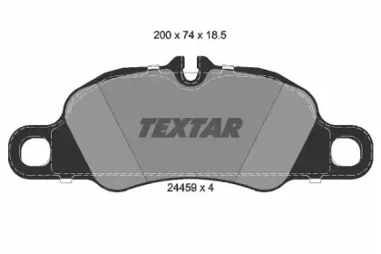 Комплект тормозных колодок, дисковый тормоз TEXTAR купить