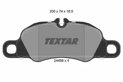Комплект тормозных колодок, дисковый тормоз TEXTAR купить