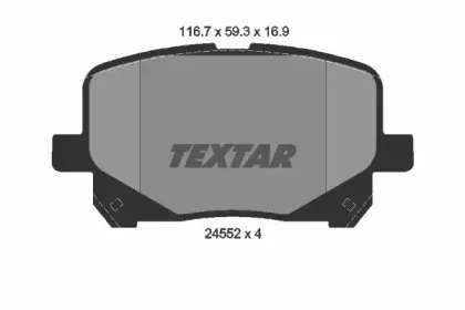 Комплект тормозных колодок, дисковый тормоз TEXTAR купить