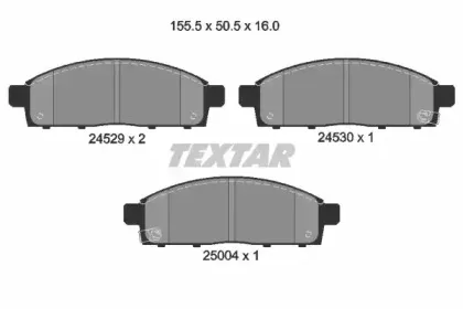 Комплект тормозных колодок, дисковый тормоз TEXTAR купить