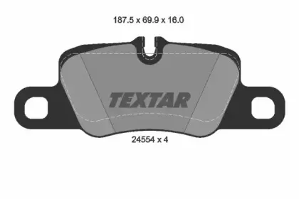 2455402 TEXTAR Гальмівні колодки до дисків TEXTAR купить