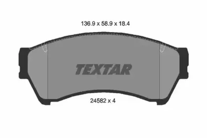 Комплект тормозных колодок, дисковый тормоз TEXTAR купить