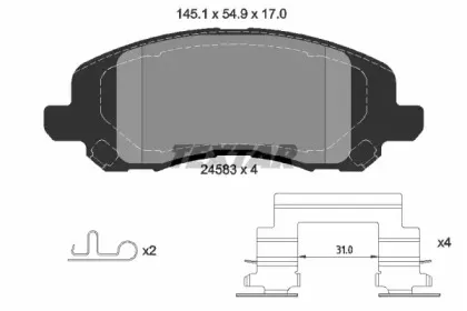 Комплект тормозных колодок, дисковый тормоз TEXTAR купить