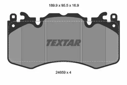Комплект тормозных колодок, дисковый тормоз TEXTAR купить