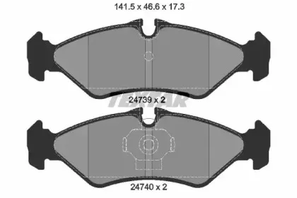 Комплект тормозных колодок, дисковый тормоз TEXTAR купить