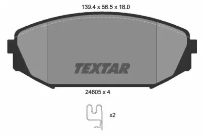 Комплект тормозных колодок, дисковый тормоз TEXTAR купить