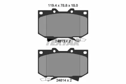 Комплект тормозных колодок, дисковый тормоз TEXTAR купить