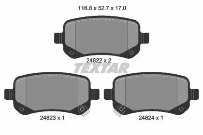 Комплект тормозных колодок, дисковый тормоз TEXTAR купить