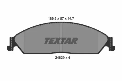 Комплект тормозных колодок, дисковый тормоз TEXTAR купить