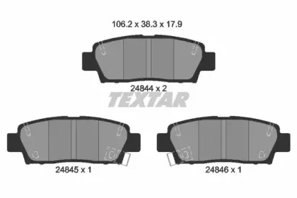 Комплект тормозных колодок, дисковый тормоз TEXTAR купить