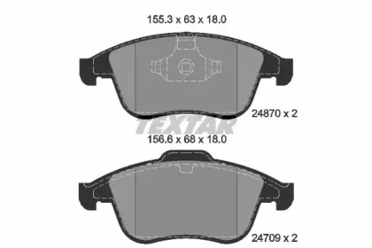 Комплект тормозных колодок, дисковый тормоз TEXTAR купить