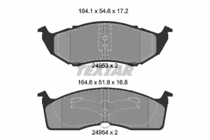 Комплект тормозных колодок, дисковый тормоз TEXTAR купить