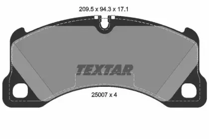 2500701 TEXTAR Гальмівні колодки до дисків TEXTAR купить