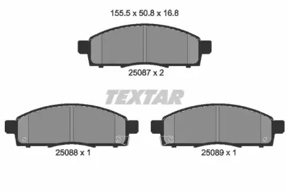 Комплект тормозных колодок, дисковый тормоз TEXTAR купить