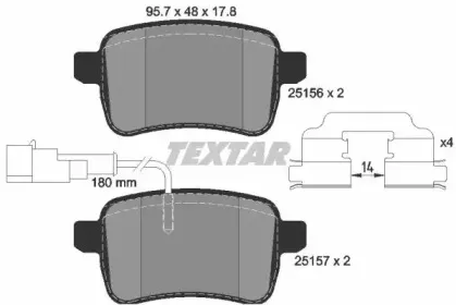 Комплект тормозных колодок, дисковый тормоз TEXTAR купить