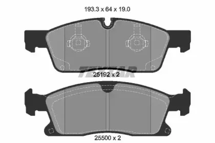 Колодки дискового гальма TEXTAR купить