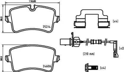 Комплект тормозных колодок, дисковый тормоз TEXTAR купить