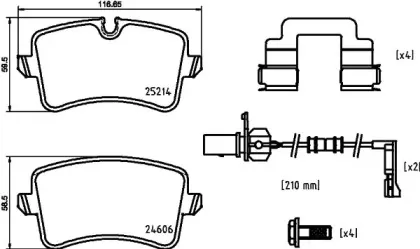 Комплект тормозных колодок, дисковый тормоз TEXTAR купить