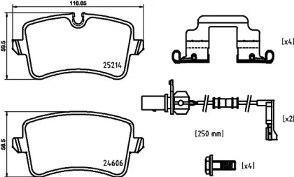 Комплект тормозных колодок, дисковый тормоз TEXTAR купить