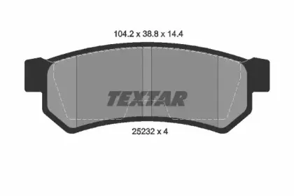 Комплект тормозных колодок, дисковый тормоз TEXTAR купить