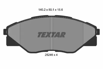 Комплект тормозных колодок, дисковый тормоз TEXTAR купить