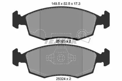 Комплект тормозных колодок, дисковый тормоз TEXTAR купить