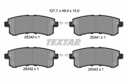Комплект тормозных колодок, дисковый тормоз TEXTAR купить