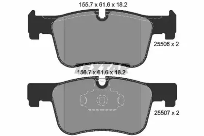 2550601 TEXTAR Гальмівні колодки до дисків TEXTAR купить